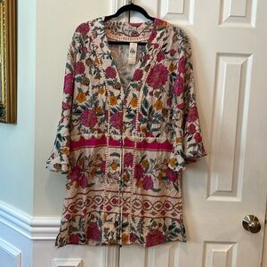 Anthropologie - Maaji summer dress/can be coverup. fab print . size L NWT